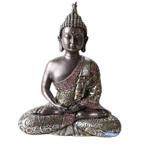 2020 hotsell grande tavolo cuore interiore tranquillo Meditazione Buddista Seduta In Resina e pietra naturale Tailandese Statua di buddha