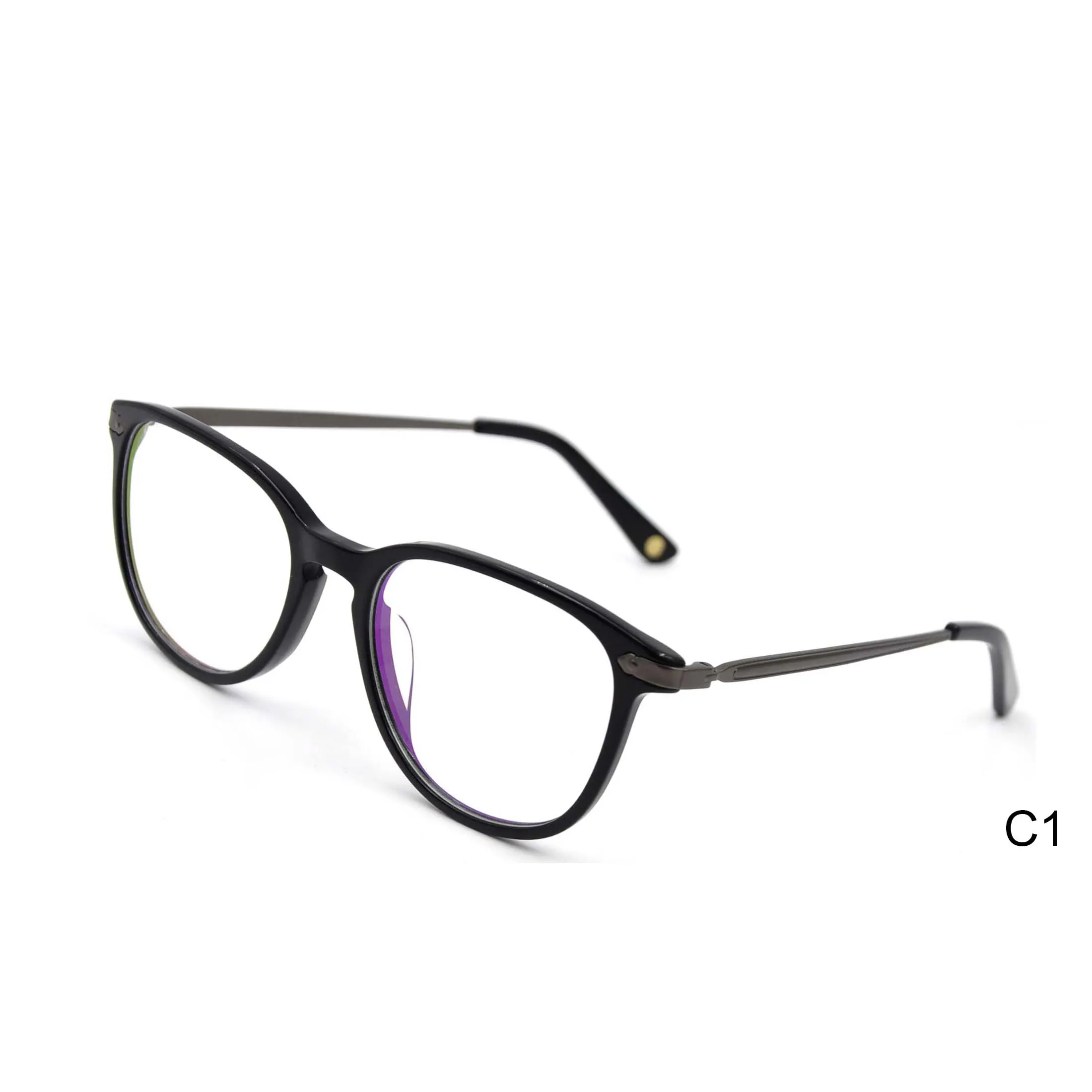 Alta calidad barato espectáculo fabricantes de moda óptica gafas CE hombres gafas de acetato marcos cuadrados de gafas