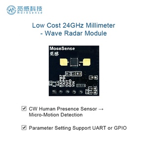 Módulo de radar de onda milimétrica 24G CW de bajo costo para detección de micro movimiento Sensor inteligente IOT de distancia más precisa - Product Image 2