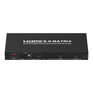 4K 60Hz HDMI True Matrix 4x2 HDMI True Matrix HIFIオーディオ、オーディオエクストラクターサポート7.1/5.1 Ultra HD 3DHDMIマトリックス - Product Image 3