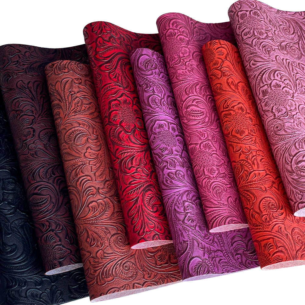 8PCS-Flower pattern Burgundy series-set-FH735HB-Y2