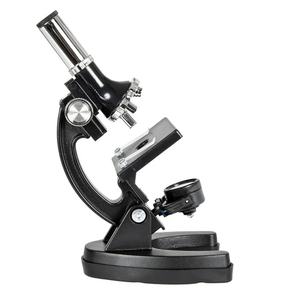 STEM Compound 300X-1200X Microscopio Principiante Juguete para niños con cuerpo de metal y diapositivas ópticas de vidrio Especímenes Monocular para niños - Product Image 5