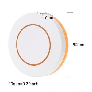 circular wireless <strong>remote</strong> <strong>control</strong> with <strong>one</strong> <strong>button</strong> easy to stick and wiring free alarm processor <strong>remote</strong> <strong>control</strong> - Product Image 4
