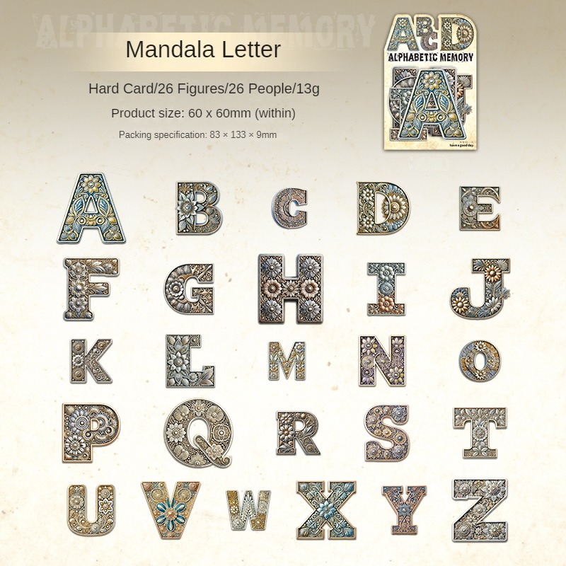 A Mandala alphabet
