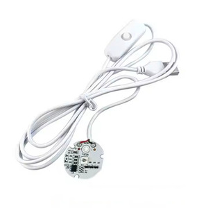 แผงควบคุม RGB LED พร้อมรีโมท DC 5V แรงดันต่ำ1.5M USB สายเคเบิลสีขาว3W หลากสีไฟลูกปัด LED