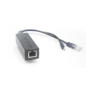 48V PoEから5Vマイクロ2-2.4AAndroid電源充電アダプター10/100MbpsデータRJ4510Wデータ電源出力PoEスプリッターアダプター - Product Image 3