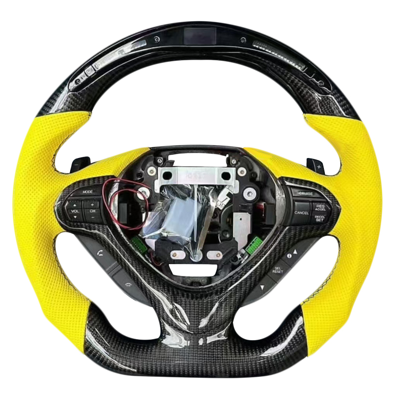 Carbon Fiber+LED +Perforated Leather
