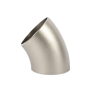 Gomito Senza Saldatura a 45 Gradi in Acciaio Inox JIS B2311 SCH40, Raccordo per Tubi Stampato di Grado Industriale, Saldatura di Testa con Smussatura - Product Image 2