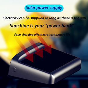 Năng lượng mặt trời không dây xe HUD HEAD-up hiển thị với GPS la bàn thời gian Tốc độ hiển thị-LED KMH/MPH phổ tốc độ đồng hồ - Product Image 4