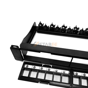 Versatile 19 Inches 1U 24-Port <strong>Patch</strong> <strong>Panel</strong> with Detachable Cylinder Design Cat6 Unshielded UTP Network Accessories - Product Image 1
