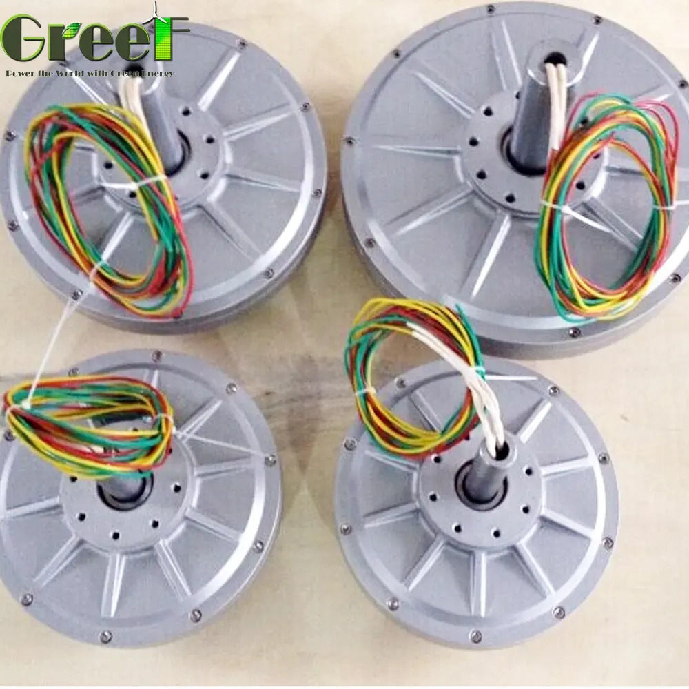 3kw Lage Rpm Axiale Flux Disc Coreless Alternatieve Energie Generator, Pmg