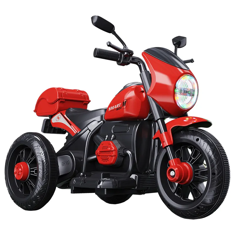 Batterie de jouet pour enfants Cool Security avec tricycle de moto électrique léger pour enfants