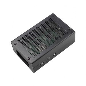 <strong>Raspberry</strong> Pi5 Black Metal Grid <strong>Case</strong> Shell Compatible With <strong>Raspberry</strong> <strong>Pi</strong> 5 Cooler Fan Housing Cover for <strong>Raspberry</strong> <strong>Pi</strong> 5 - Product Image 1