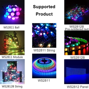 USB 5V WS2812B 2048Pixel RGB LED Dimmer Controller Fernbedienung 14Key RF Für WS2812 3PIN LED Strip - Product Image 6