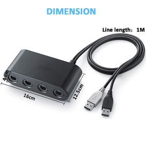 Convertidor de juegos de 4 puertos para GameCube GC, adaptador USB para Nintendo Switch NGC/Wii u/PC Star Fighting - Product Image 2