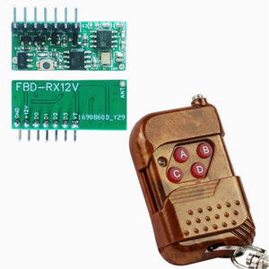 Taidacent 433Mhz Kit de transmisor y receptor RF inalámbrico DIY 12V Kit de módulo transceptor de Control remoto con relé de controlador
