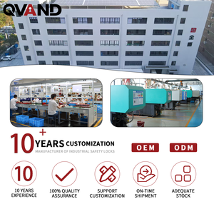 QVAND sécurité industrielle acier 6 trous ciseaux moraillon dispositif de verrouillage groupe verrouillage moraillon Tagout pour la sécurité électrique - Product Image 6