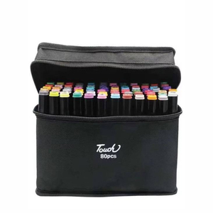 Set di pennarelli alcol a doppia punta personalizzabili da 80 colori