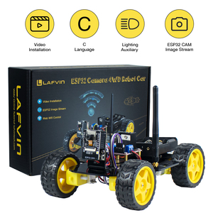 LAFVIN Roboter-Starterset für Arduino-Projekt mit ESP32 Kamera und Code-Lernen entwickeln Fertigkeiten Vollversion Smart-Autoset