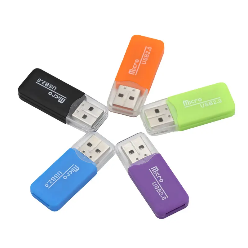 Ceamere-lector de tarjetas de memoria portátil para coche, lector de tarjetas de memoria todo en uno, USB 2,0, Micro TF, SD, MS, MMC, CR43