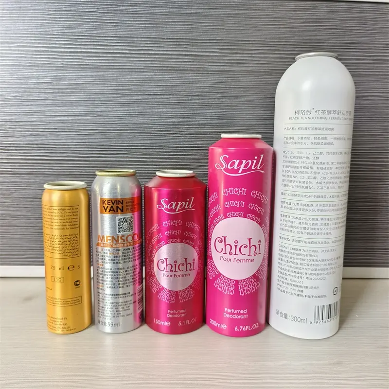 Garrafa de viagem para cosméticos de ouro metálico personalizado, prata rosa, alumínio fosco, garrafa de óleo essencial com tampa de spray e tampa