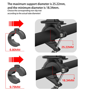 25-30MM Quick Release Bracket Bike Camera <strong>Mount</strong> for Gopro Hero Insta360 and Other Camera - Product Image 3