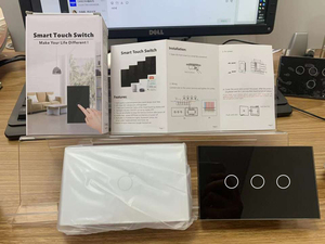 Tuyaスマートホーム製品ニュートラルラインライトスイッチ付きWifiスマートスイッチ1 /2/3/4ギャングブラック/ホワイトWifiスマートスイッチ - Product Image 5