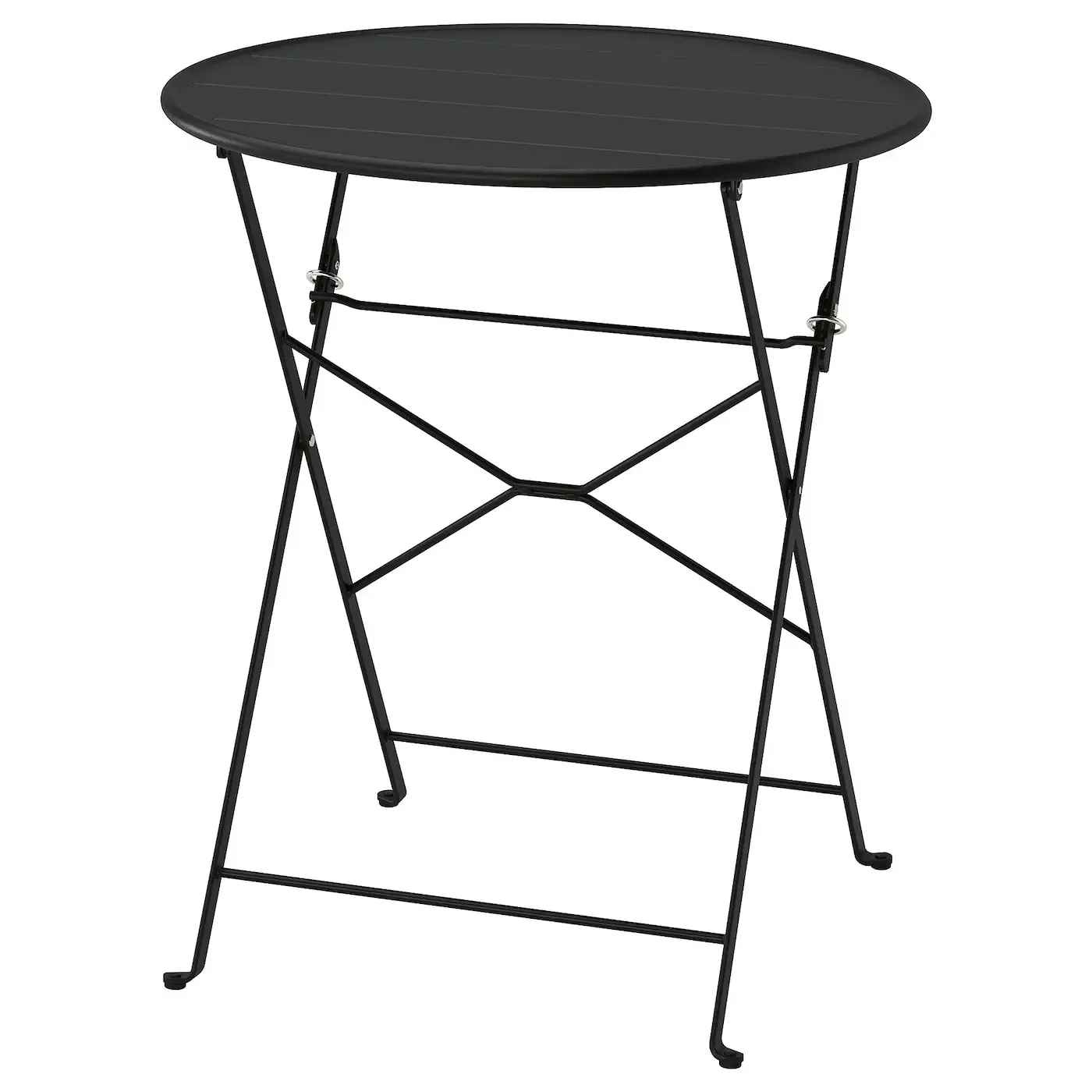 Mesa redonda negro carbón diámetro 65cm