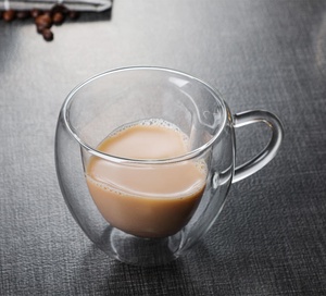 Factory Wholesale <strong>love</strong> Glass <strong>Cup</strong> 80ml 150ml 250ml 300ml Creative Double-layer Heart-shaped High Value Tea and Coffee <strong>Cups</strong> - Product Image 5