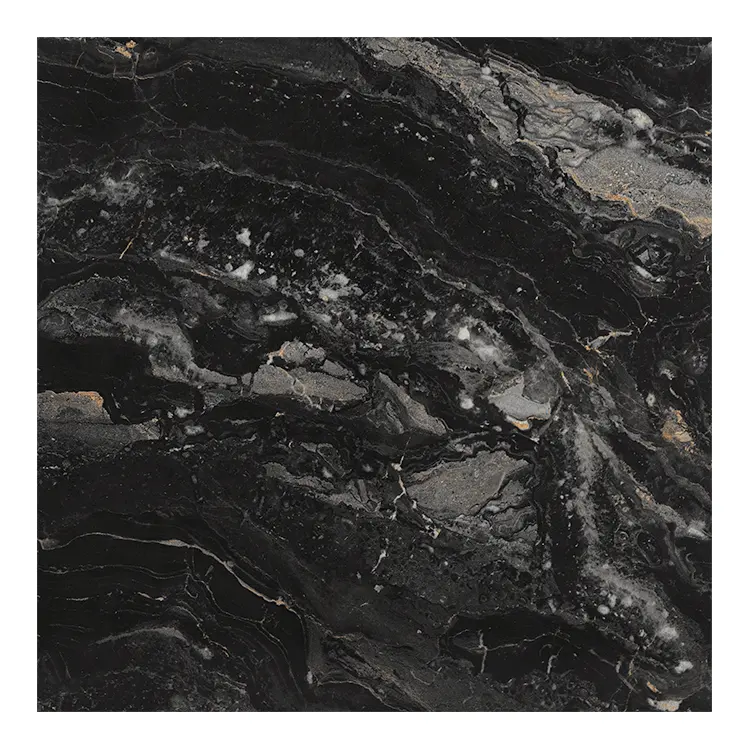 Piastrelle per pavimenti prodotti in porcellana nera cristallo classico cinese piastrelle per tutto il corpo piastrelle per interni stanza pietra imitazione Texture lucida