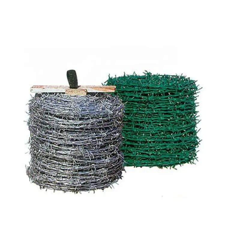 Perú 200m 250m 500m de longitud alambre de púas cubierto usado/cinta de púas de afeitar reforzada