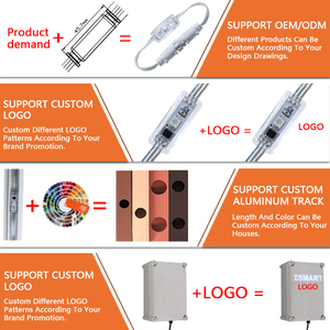 Pixel impermeabile esterno LED luce di controllo per la costruzione del paesaggio luci di natale in PVC Smart Luces De Navidad permanente - Product Image 4