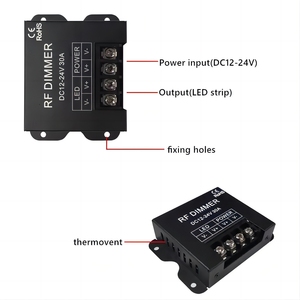 Alta calidad Pwm Dimmer 30A 23 teclas Rf interruptor de atenuación remoto 12V 24V controlador de atenuación Led para luces de neón - Product Image 4
