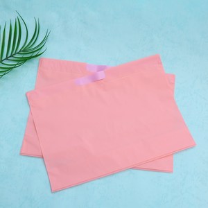 工厂定制购物抽绳袋塑料 Pe 拉线绳袋与自己的标志 - Product Image 6