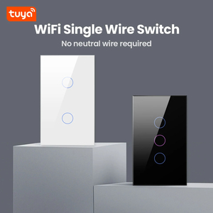 US Standard 1/2/3/4 Gang Typ 120*72MM WiFi-Schalter mit neutraler Wand Glasscheibe ZigBee Network Voice Control Lighting für zu Hause - Product Image 4
