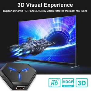 ใหม่มาถึงสีเปลือก ABS สามารถปรับแต่ง 2x1 หรือ 1x2 AB Splitter/สวิทช์ HDMI 2.0 Bi-Direction HDMI Switcher สําหรับโทรทัศน์ - Product Image 4