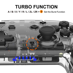 Nuovo Design RGB LED luce Wireless BT Gamepad per videogiochi Joystick Controller per Switch OLED - Product Image 4