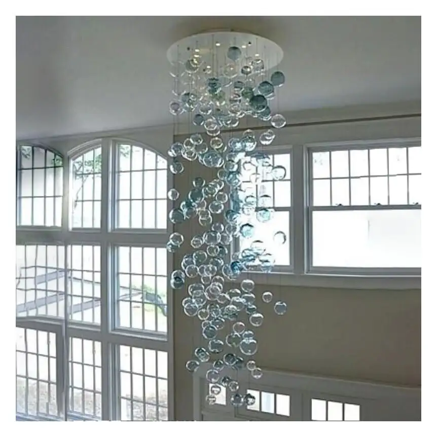 Sungreen-luces Led de gota de agua, globo de cristal moderno, decoración, luces colgantes, arte de oficina, 3 luces, 6W