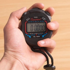 Classico impermeabile digitale professionale palmare LCD palmare sport cronometro cronometro orologio di arresto con stringa per lo sport - Product Image 6