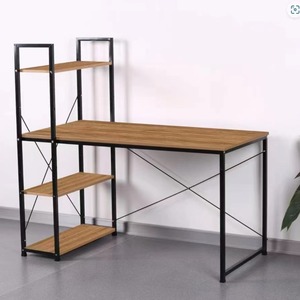 Escritorio de ordenador de escritorio de diseño contemporáneo al por mayor con estante de almacenamiento para oficina en casa Escritorio de ordenador de estudio para el hogar u oficina - Product Image 1