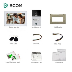 Bcomtech-intercomunicador visual de alta calidad, sistema de interfono de visión inalámbrico con 4 cables - Product Image 5