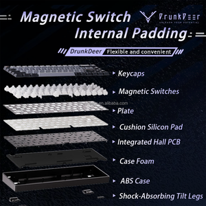 Drunkdeer G65 RGB <span class=keywords><strong>Backlit</strong></span> 68-Key lập trình Bàn phím chơi game cơ khí màu xám có Dây USB Type-C có thể điều chỉnh khoảng cách hành động - Product Image 6