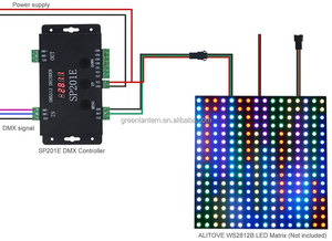 SP201E DMX512 декодер DMX к SPI сигналу RGB RGBWW адресуемый DMX светодиодный контроллер DMX декодер DC5-24V поддержка 1024 пикселей - Product Image 3