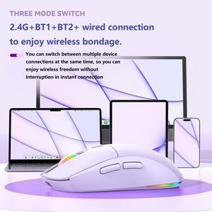RGB Tri-Mode Wireless <strong>Mouse</strong> Light Weight 6 Levels <strong>of</strong> <strong>DPI</strong> Adjustment Low-Noise Keys Macro Game-Specific <strong>Mouse</strong> for Win/Xbox/PS/Mac - Product Image 2
