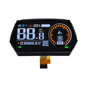 Misuratore di velocità del ciclo elettrico personalizzato a basso prezzo di fabbrica OEM display lcd monocromatico a 7 segmenti