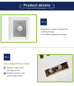 Geagood-sensor de movimiento de luz led para pared, interruptor automático de luz con sensor de movimiento - Product Image 5