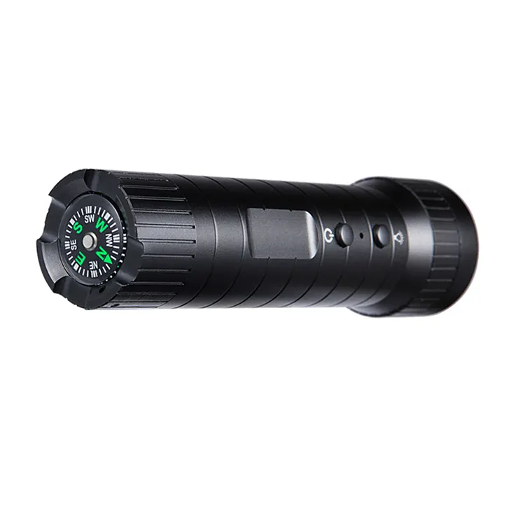 Lampe torche LED 10 heures, chasse en plein air, moto, casque, caméra d'action 1080p, sport