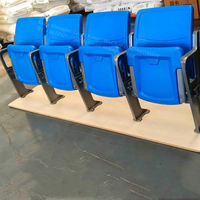 Asientos de plástico para gimnasio, sillas plegables para estadio de fútbol al aire libre, campo de baloncesto, asiento VIP, novedad de 2022