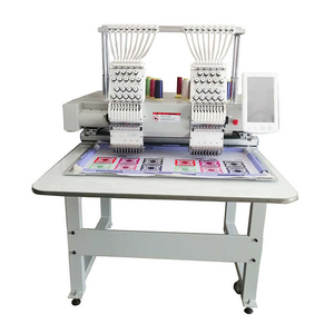 Two Heads Cap T-Shirt Flat <strong>Computer</strong> Controlled Embroidery Machines 1202 embroidery machine - Product Image 1