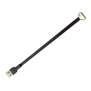 USB A To 90องศา Type C 20ซม. USB 2.0 FPV,สายชาร์จ FPC ยืดหยุ่นแบนบางเฉียบสำหรับ FPV
